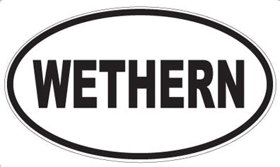 WETHERN - Oval Sticker