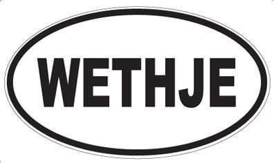 WETHJE - Oval Sticker