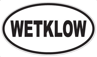 WETKLOW - Oval Sticker