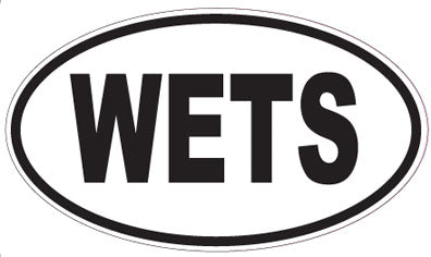 WETS - Oval Sticker