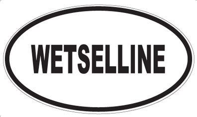 WETSELLINE - Oval Sticker
