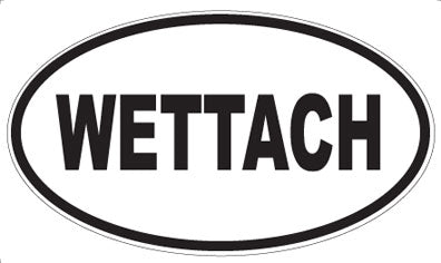 WETTACH - Oval Sticker