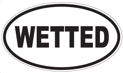 WETTED - Oval Sticker