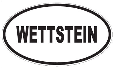 WETTSTEIN - Oval Sticker