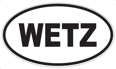 WETZ - Oval Sticker