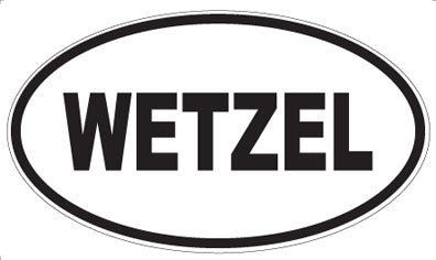WETZEL - Oval Sticker