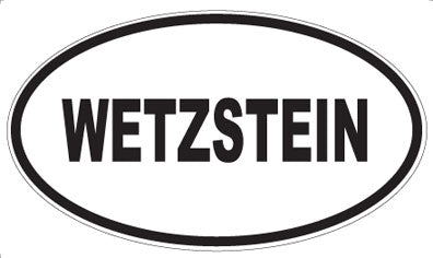 WETZSTEIN - Oval Sticker