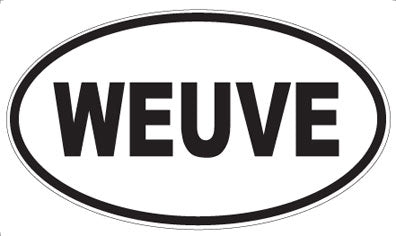 WEUVE - Oval Sticker
