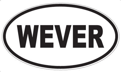 WEVER - Oval Sticker