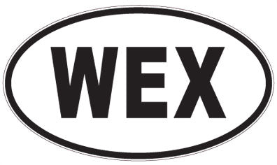 WEX - 3 Letter Initials Oval Magnet