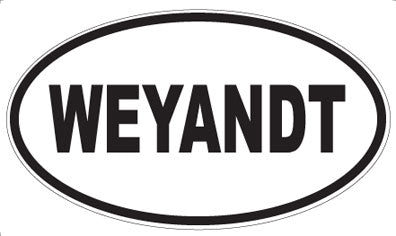 WEYANDT - Oval Sticker