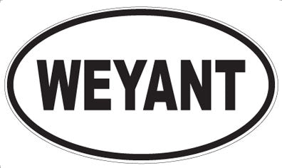 WEYANT - Oval Sticker