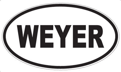WEYER - Oval Sticker