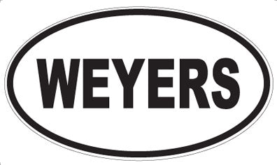 WEYERS - Oval Sticker