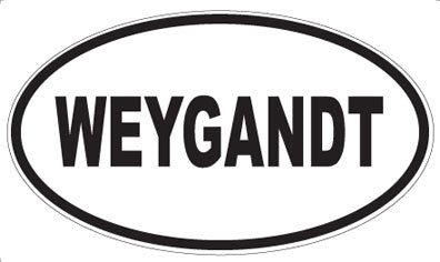 WEYGANDT - Oval Sticker