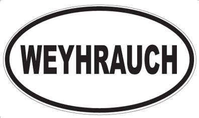 WEYHRAUCH - Oval Sticker