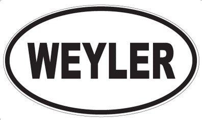 WEYLER - Oval Sticker