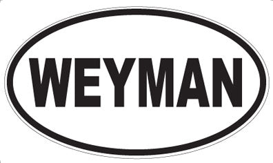 WEYMAN - Oval Sticker