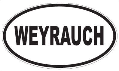 WEYRAUCH - Oval Sticker