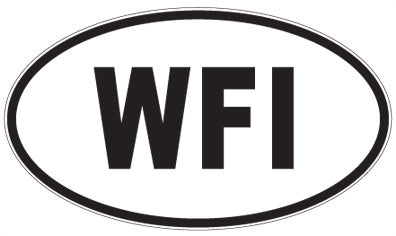 WFI - 3 Letter Initials Oval Magnet