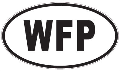 WFP - 3 Letter Initials Oval Magnet