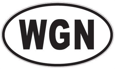 WGN - 3 Letter Initials Oval Magnet