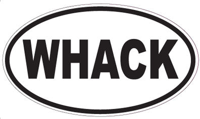 WHACK - Oval Sticker