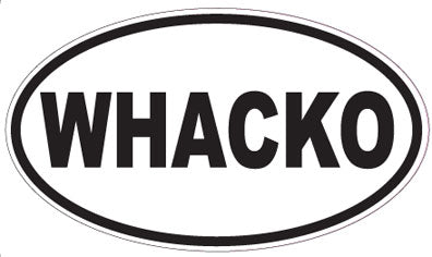 WHACKO - Oval Sticker