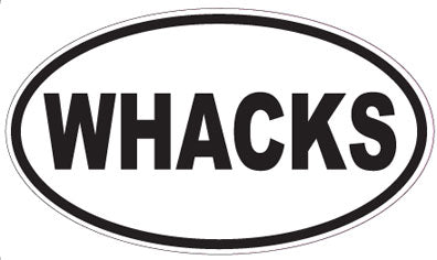 WHACKS - Oval Sticker