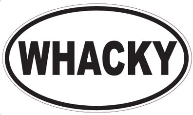 WHACKY - Oval Sticker