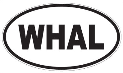 WHAL - Oval Sticker