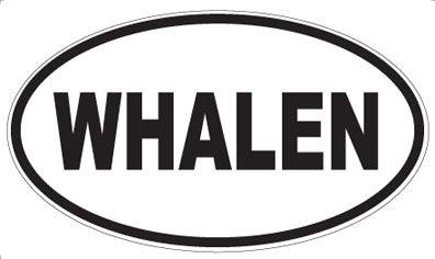 WHALEN - Oval Sticker