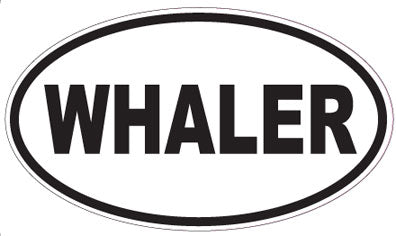 WHALER - Oval Sticker
