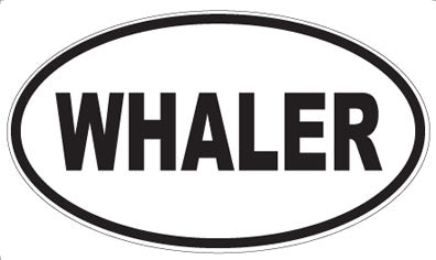 WHALER - Oval Magnet