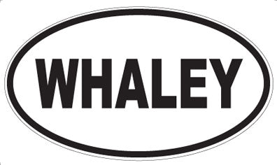 WHALEY - Oval Magnet