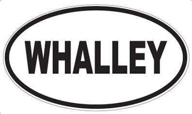 WHALLEY - Oval Sticker