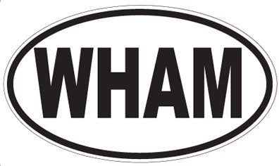 WHAM - Oval Sticker