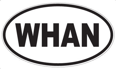 WHAN - Oval Sticker