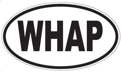 WHAP - Oval Sticker