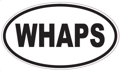 WHAPS - Oval Sticker