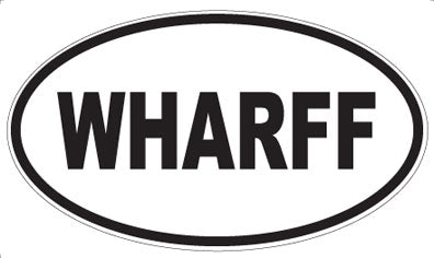 WHARFF - Oval Sticker