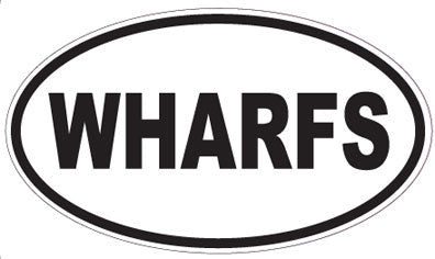 WHARFS - Oval Sticker
