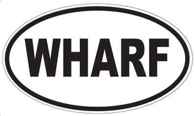 WHARF - Oval Magnet