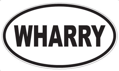 WHARRY - Oval Sticker