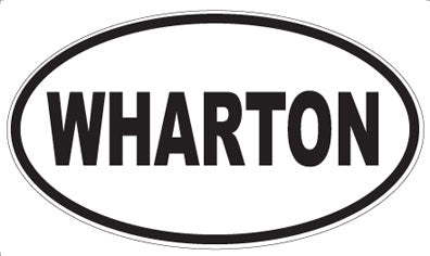 WHARTON - Oval Sticker