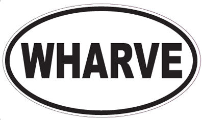 WHARVE - Oval Sticker