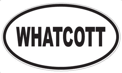 WHATCOTT - Oval Sticker