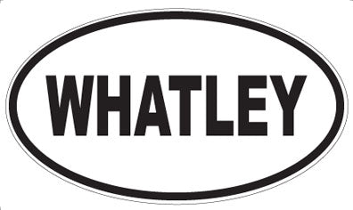 WHATLEY - Oval Sticker