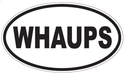 WHAUPS - Oval Sticker