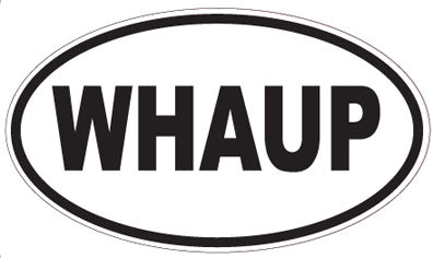 WHAUP - Oval Magnet
